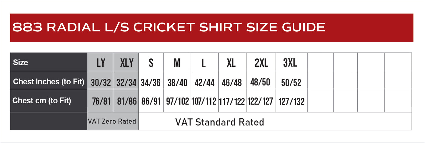 Kids Cricket Shirt - Long Sleeve