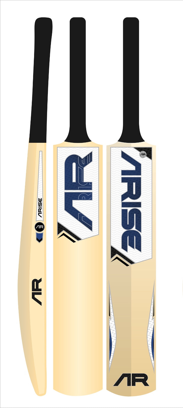 Cricket Bat Sticker Pack – Blue/White