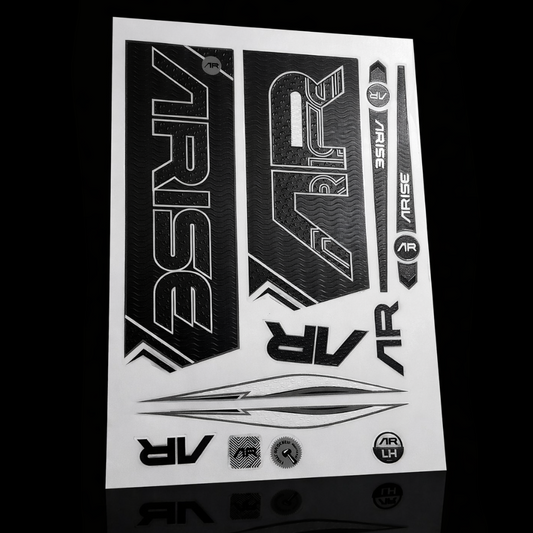 Cricket Bat Sticker Pack – Black/Black