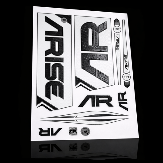 Cricket Bat Sticker Pack – Black/White