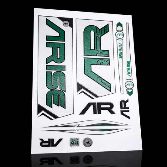 Cricket Bat Sticker Pack – Green/White